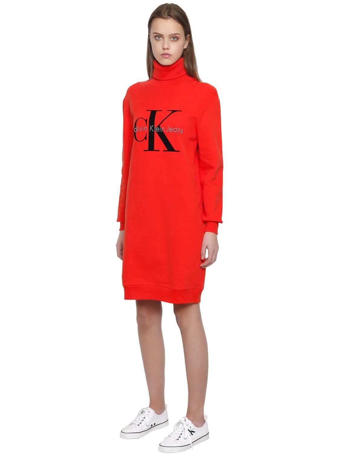 calvin klein sweat dress