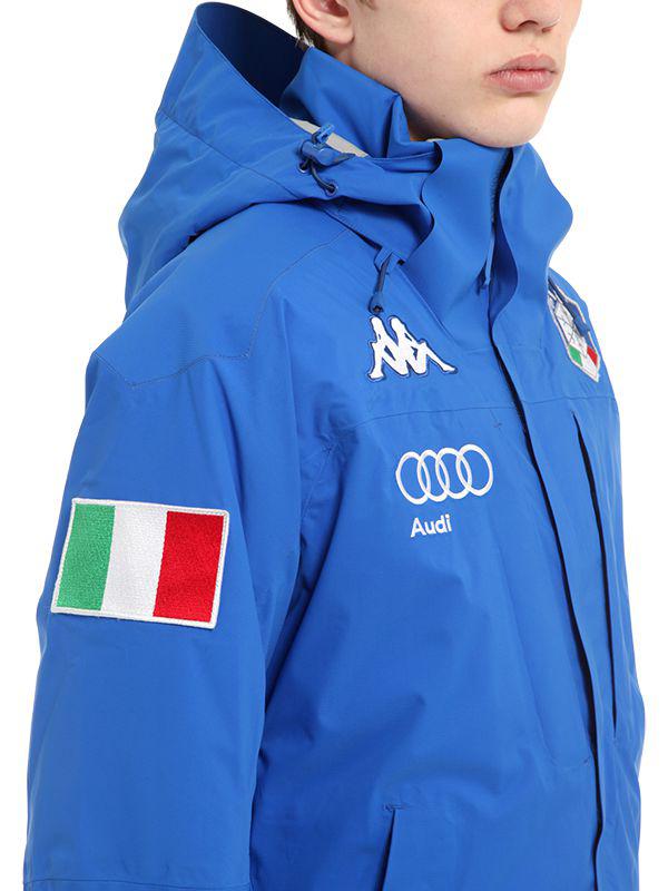 Kappa Synthetic Fisi Italian Ski Team Jacket in Blue for Men - Lyst