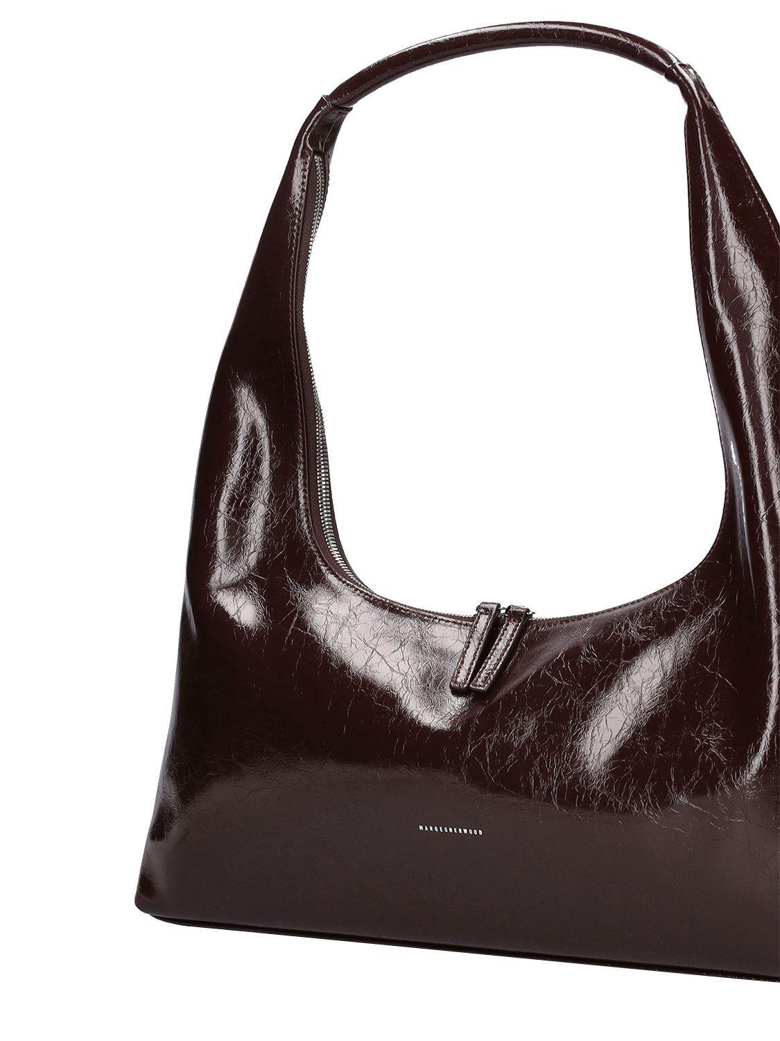 Marge Sherwood Large Hobo Leather Shoulder Bag in Brown