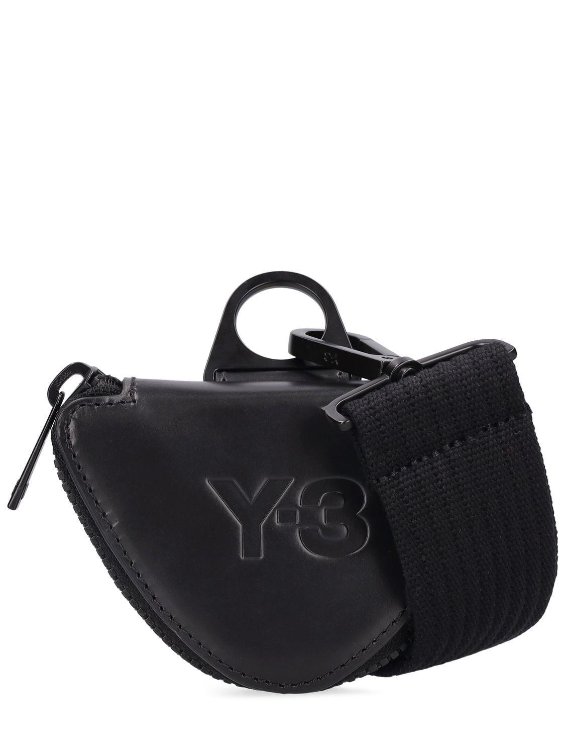 Y-3 Leather Lanyard Bag in Black for Men | Lyst