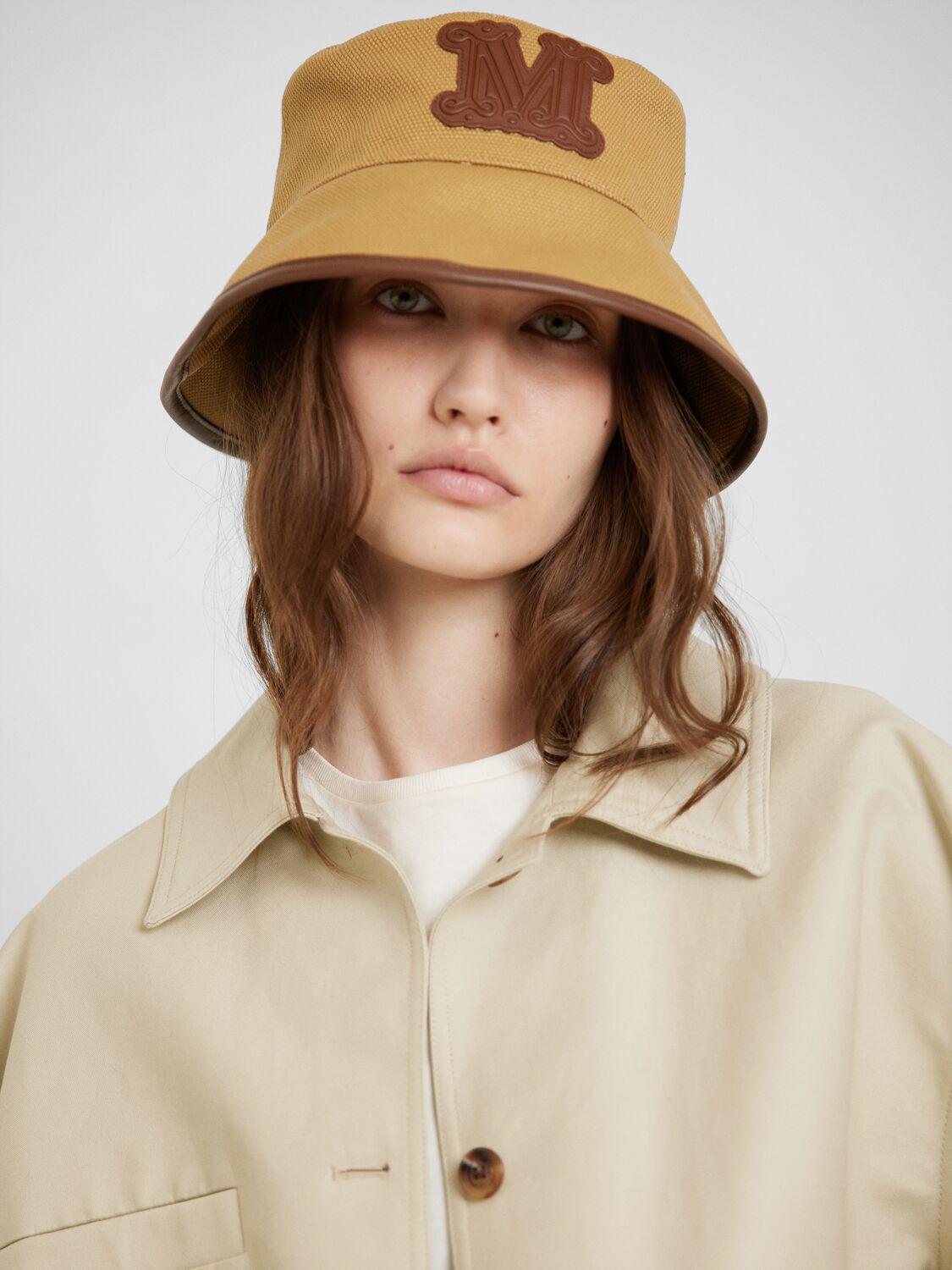 【Max Mara】 Esperia canvas bucket hat Max Mara Esperia Canvas Bucket Hat in Natural | Lyst
