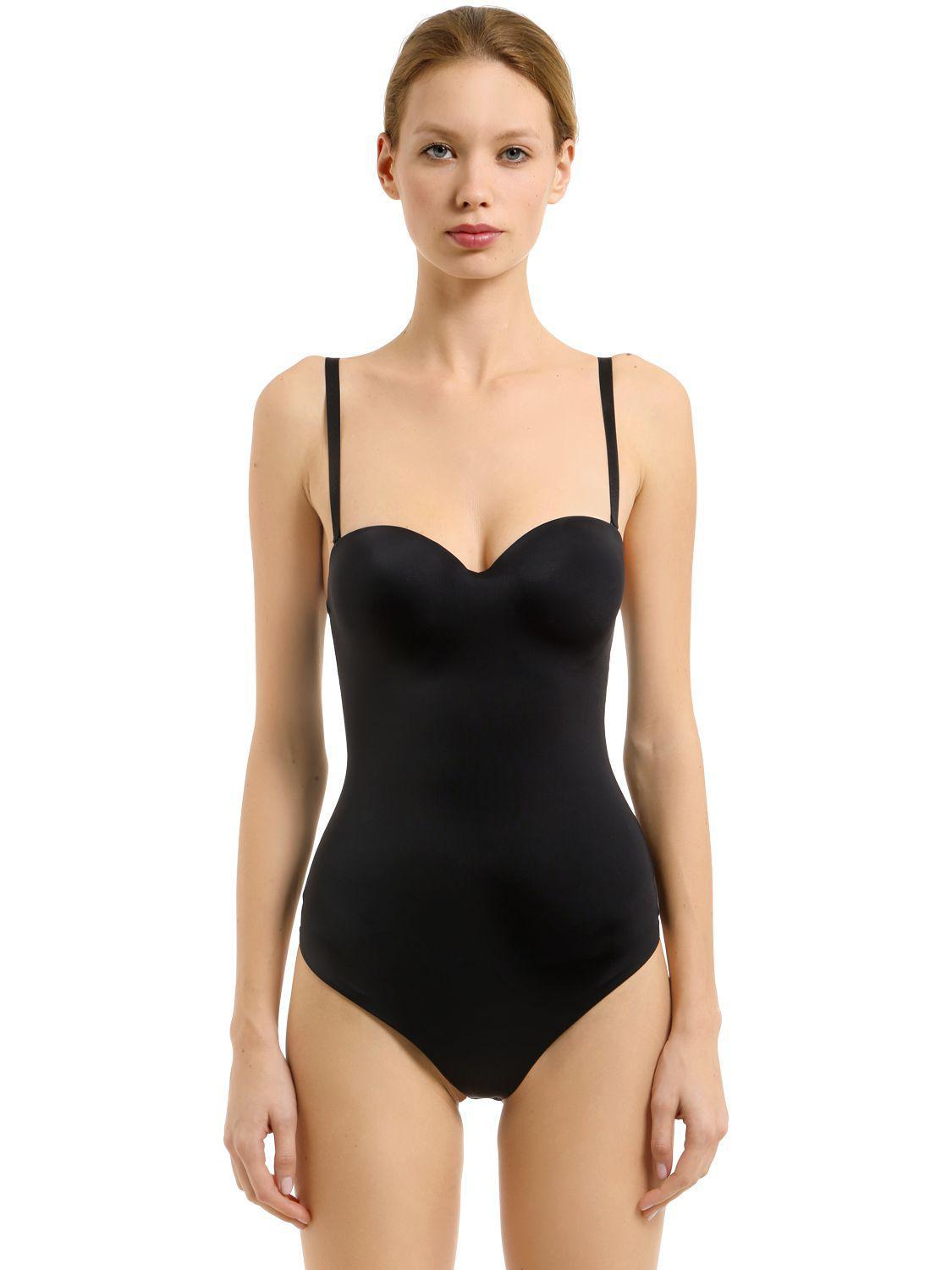 Wolford Cotton Mat De Luxe Forming String Bodysuit in Black - Lyst