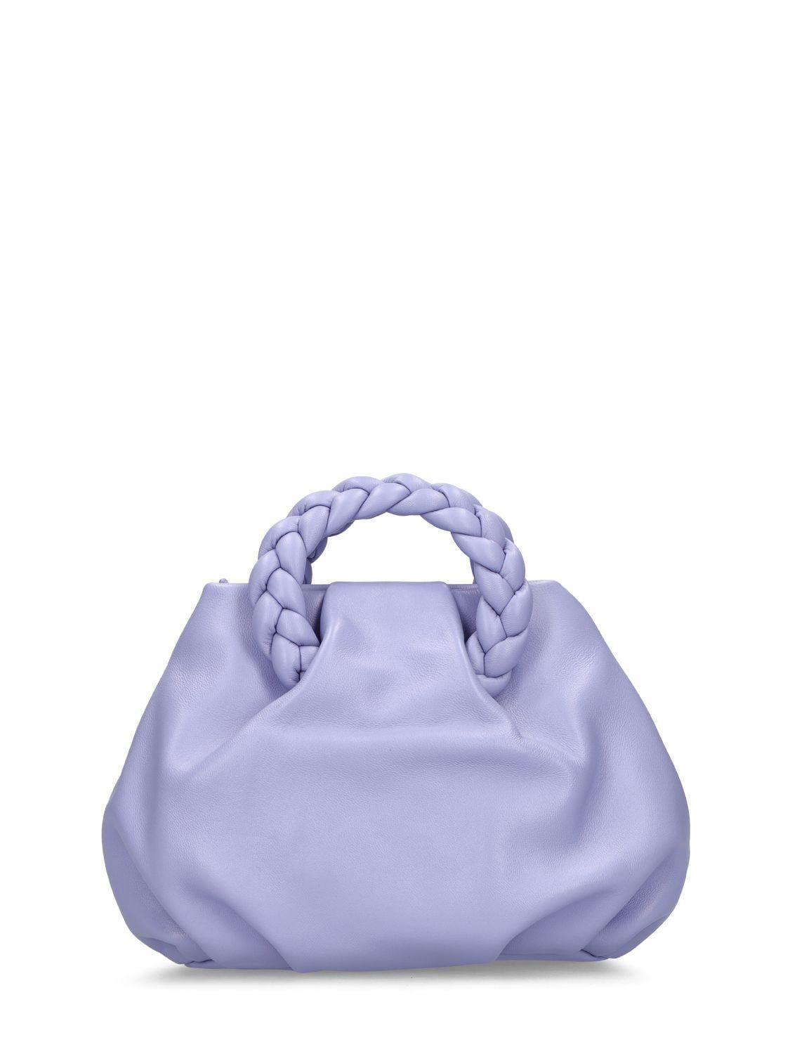 Hereu Mini Bombon Leather Top Handle Bag in Purple | Lyst