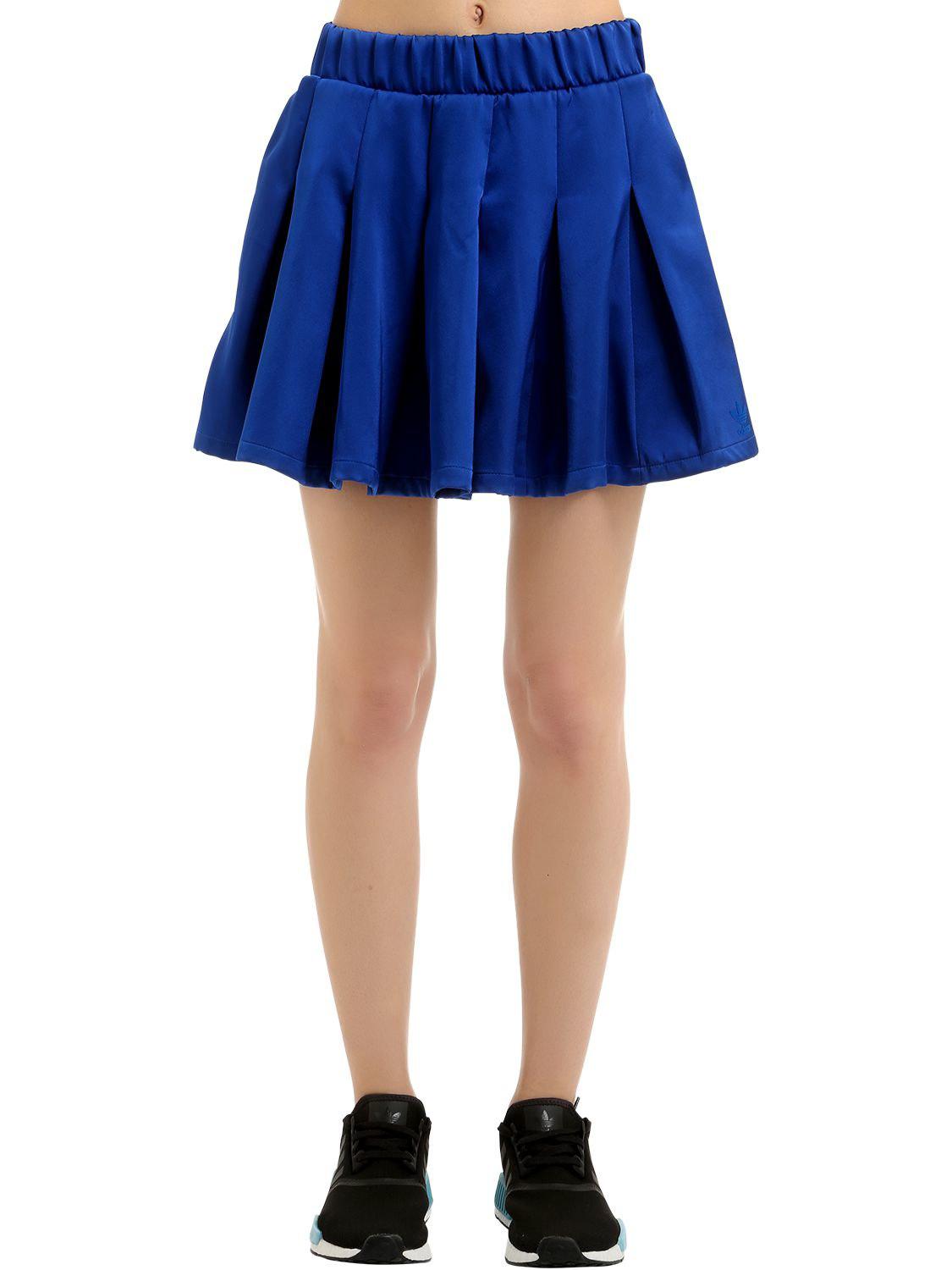 blue adidas skirt