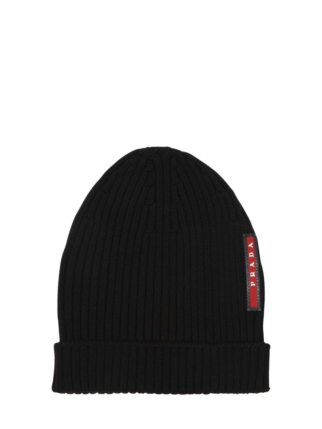 prada black beanie