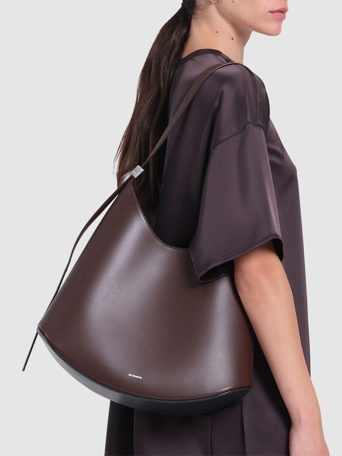 Jil Sander ミディアム Eldorado スムースレザーバッグ ブラウン