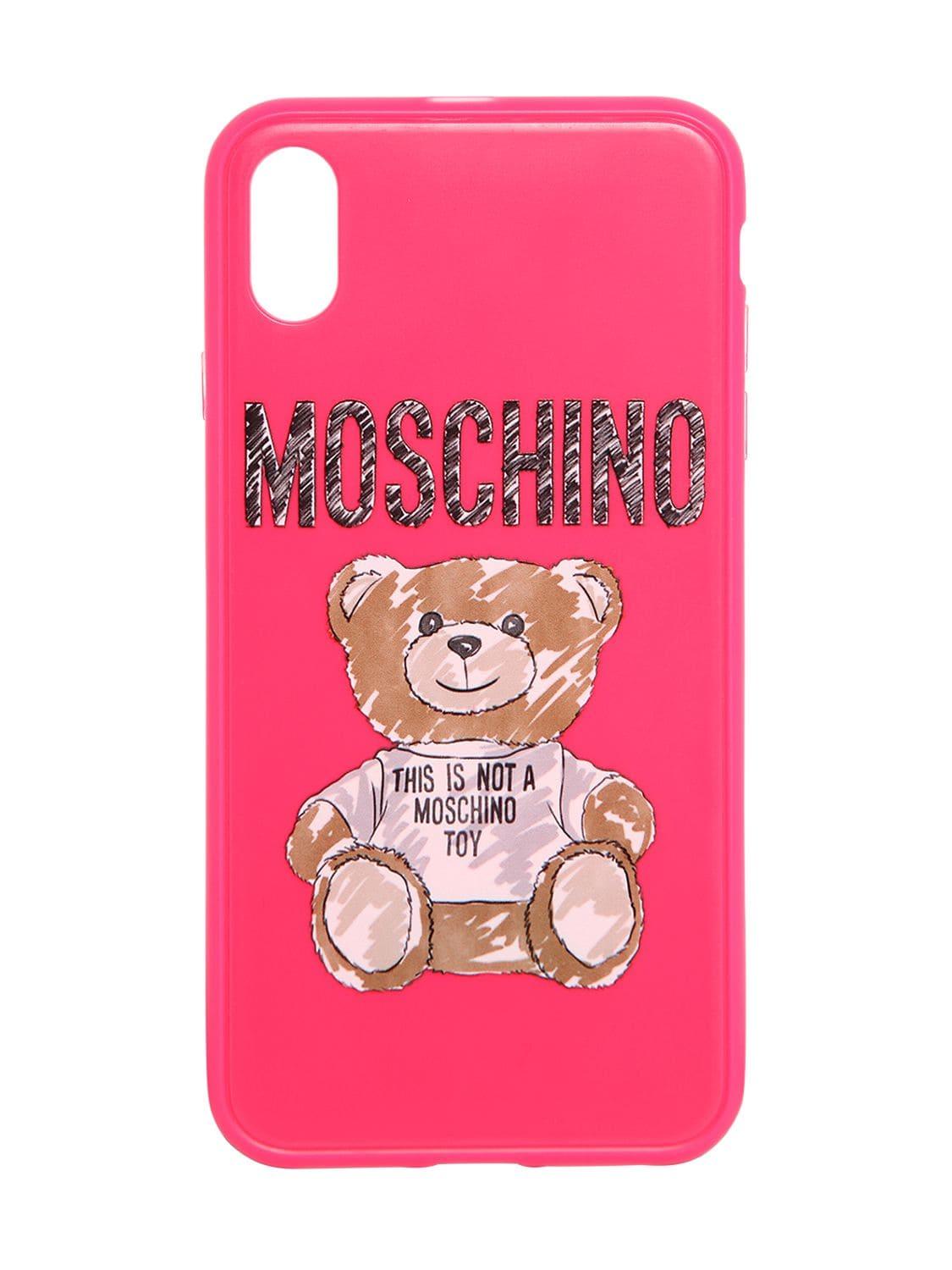 Cover Iphone Xs "teddy" di Moschino in Rosa | Lyst