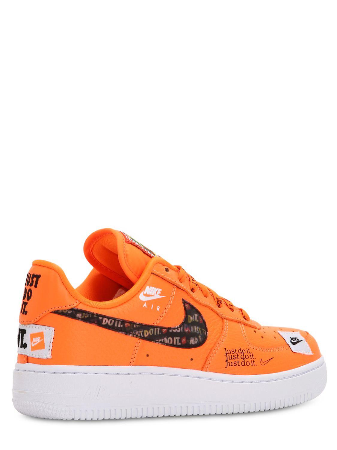 Nike Air Force 1 Just Do It Sneakers in Orange for Men | Lyst Australia