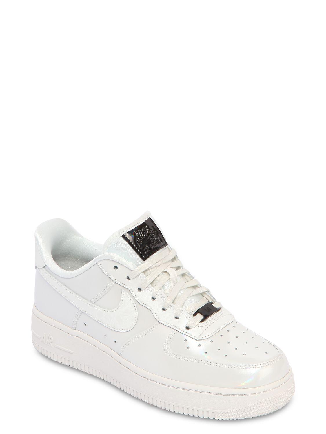 Nike Leather Air Force 1 07 Lux Iridescent Sneakers in White - Lyst