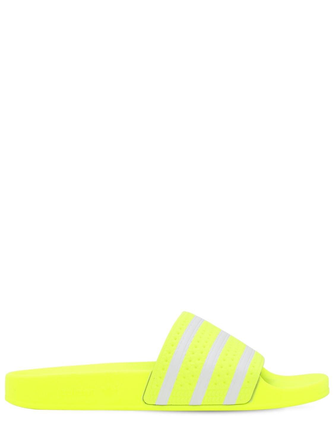 yellow adidas sandals