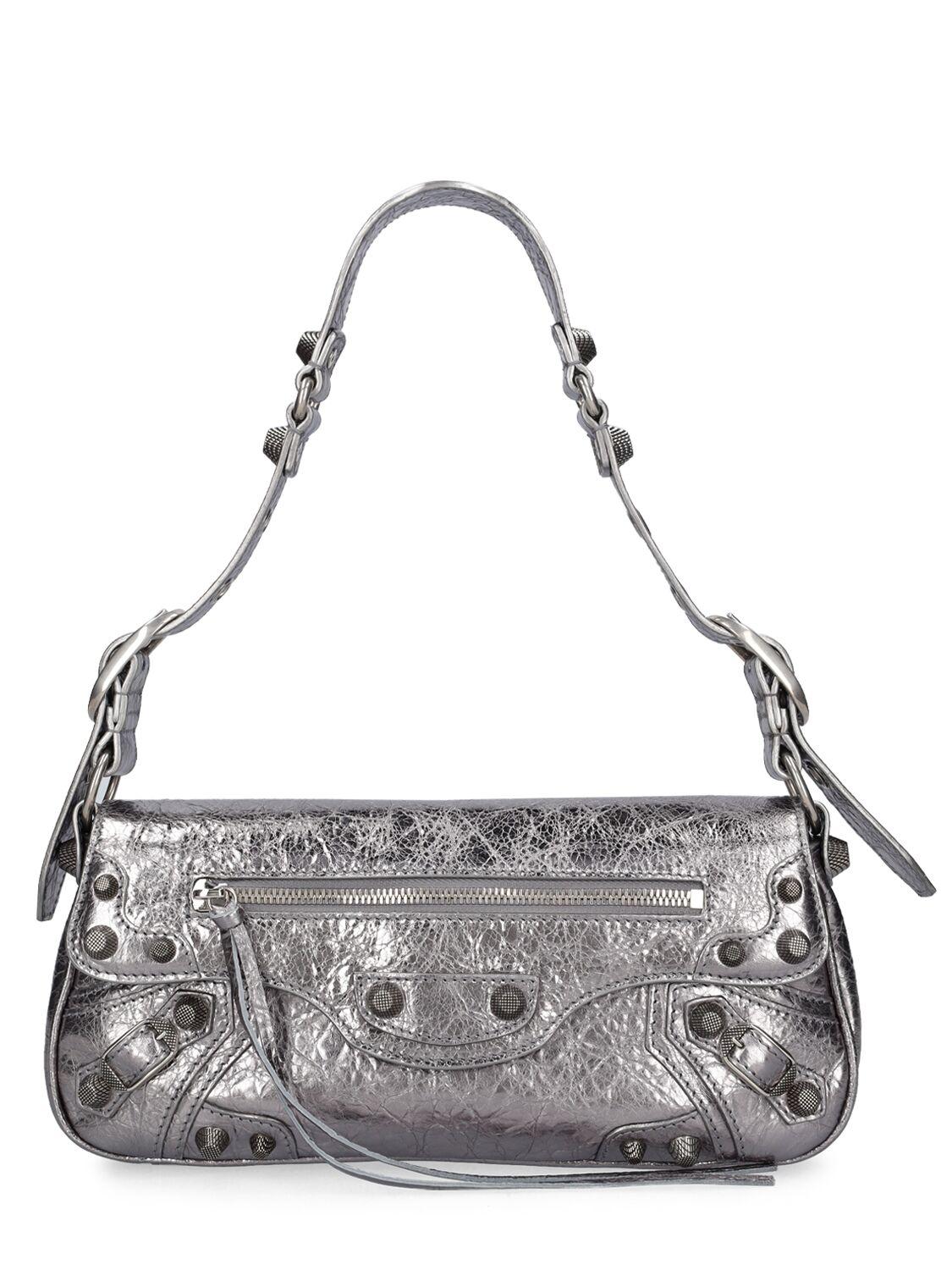 Balenciaga silver shop bag