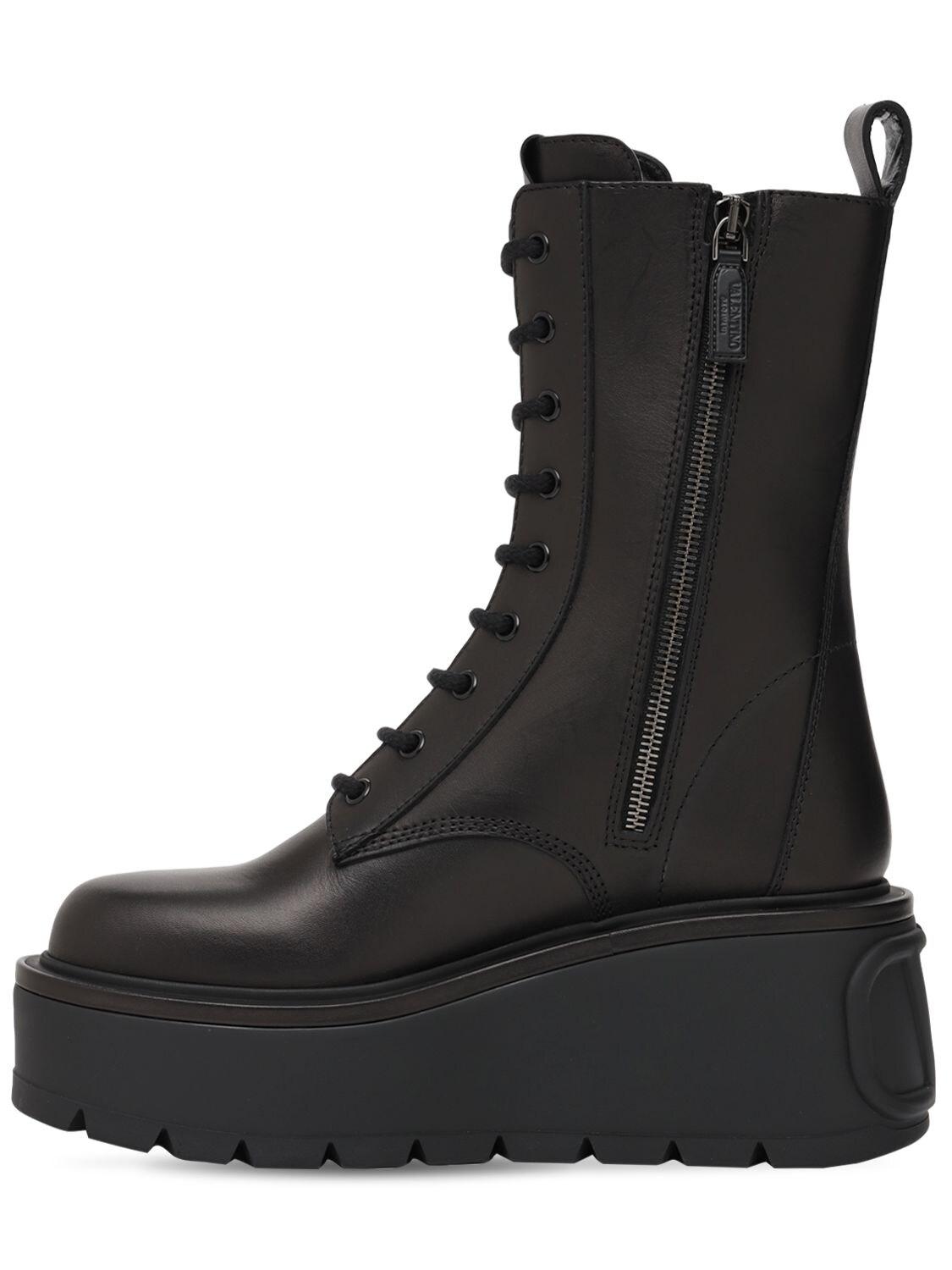 valentino combat boots womens