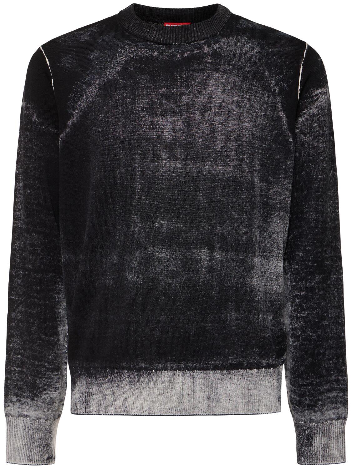 DIESEL メンズ ブラック K-larence-b ニットセーター セーター & ニット