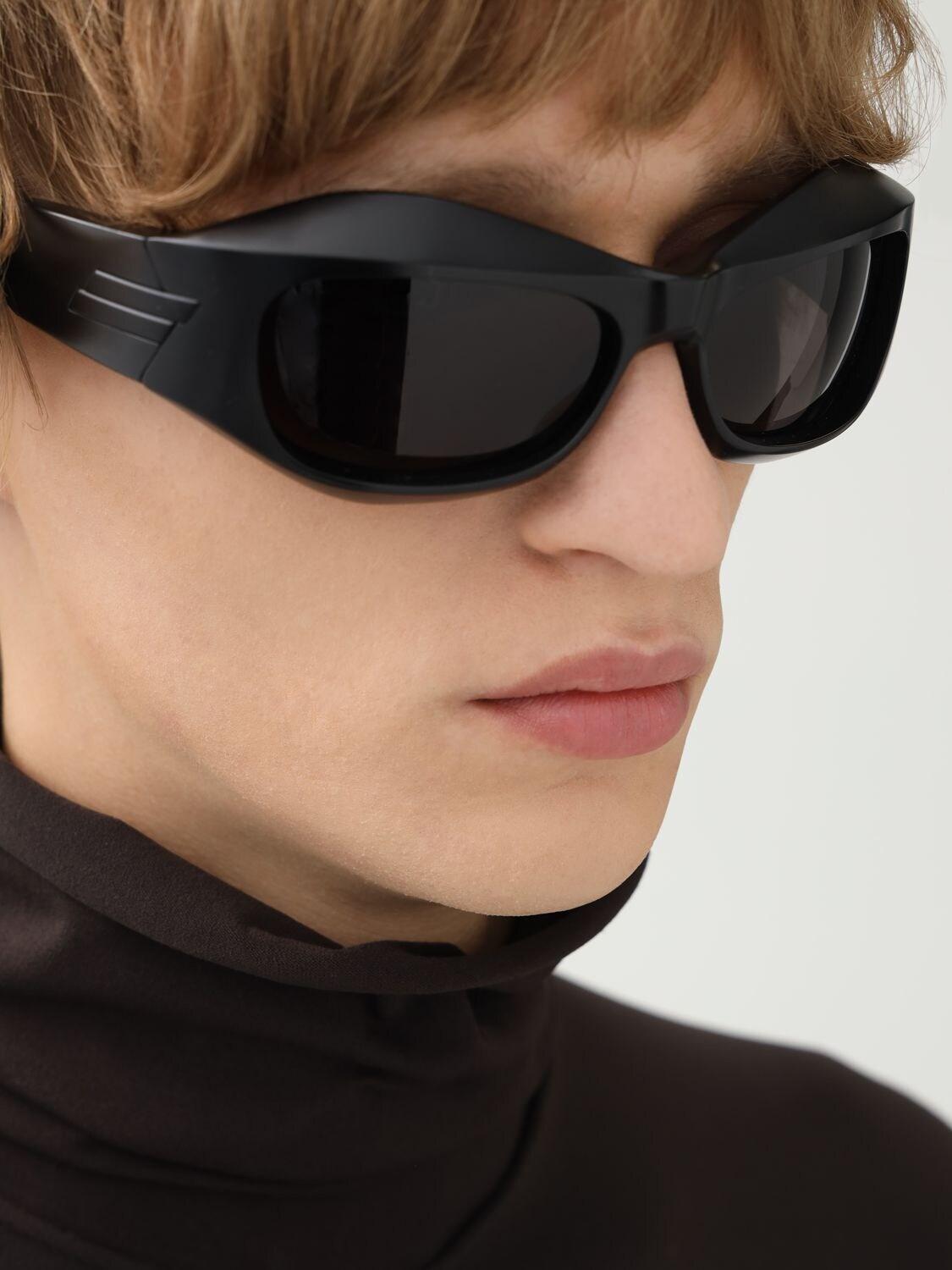 Bottega Veneta Bv1086s Square Sunglasses in Black | Lyst