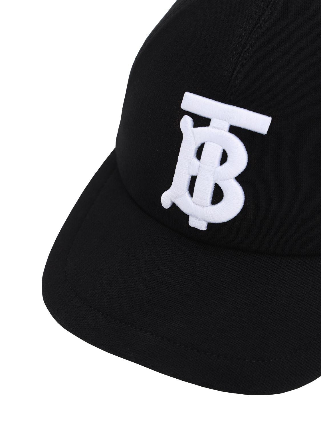 Burberry Tb Logo Cotton Canvas Baseball Hat in Black - Lyst