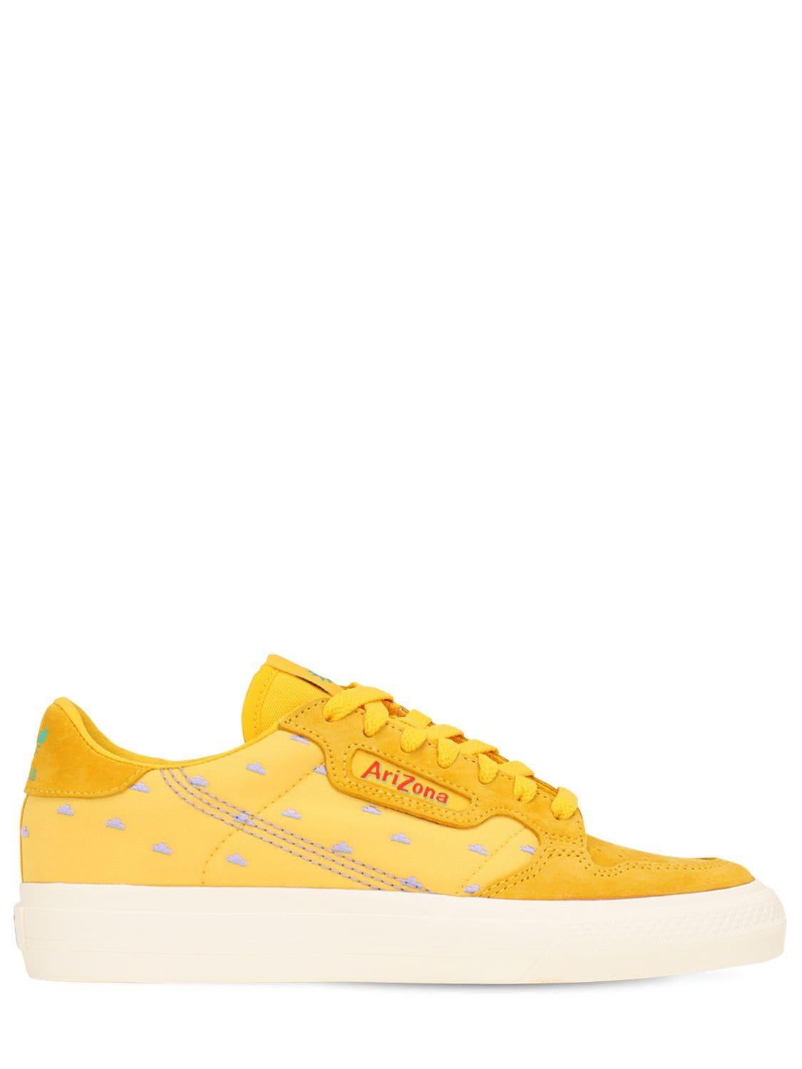 adidas Originals Continental 80 Vulc Trainers in Yellow | Lyst UK