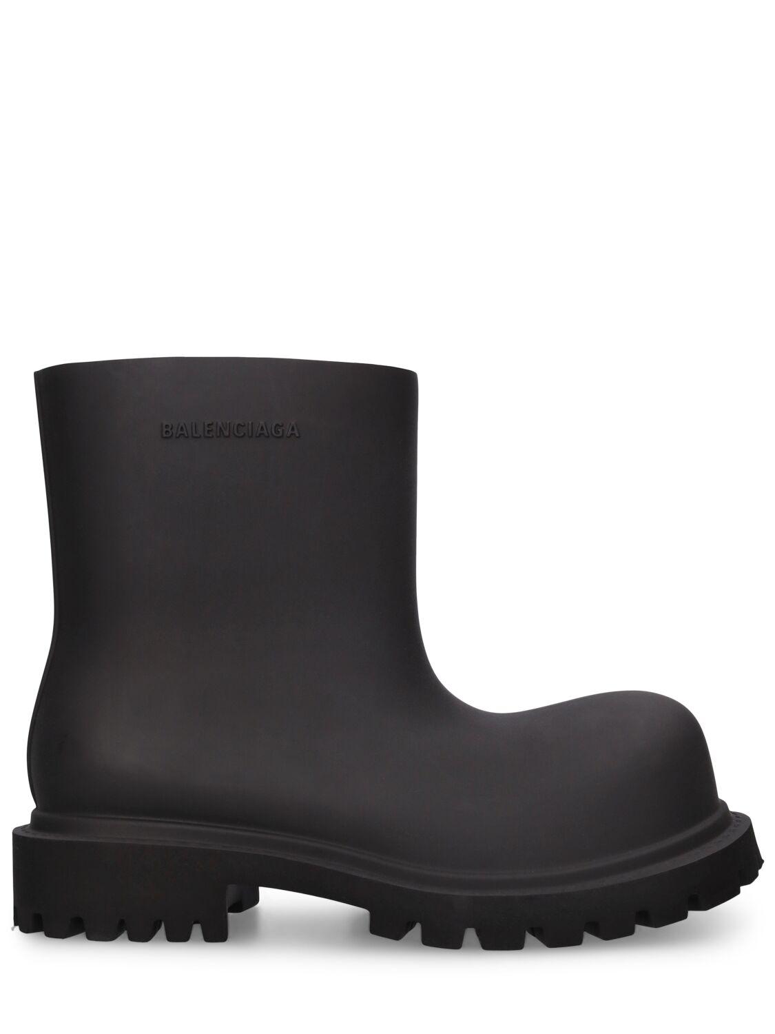 Balenciaga レディース ブラック Steroid ラバーブーツ 55mm ブーツ