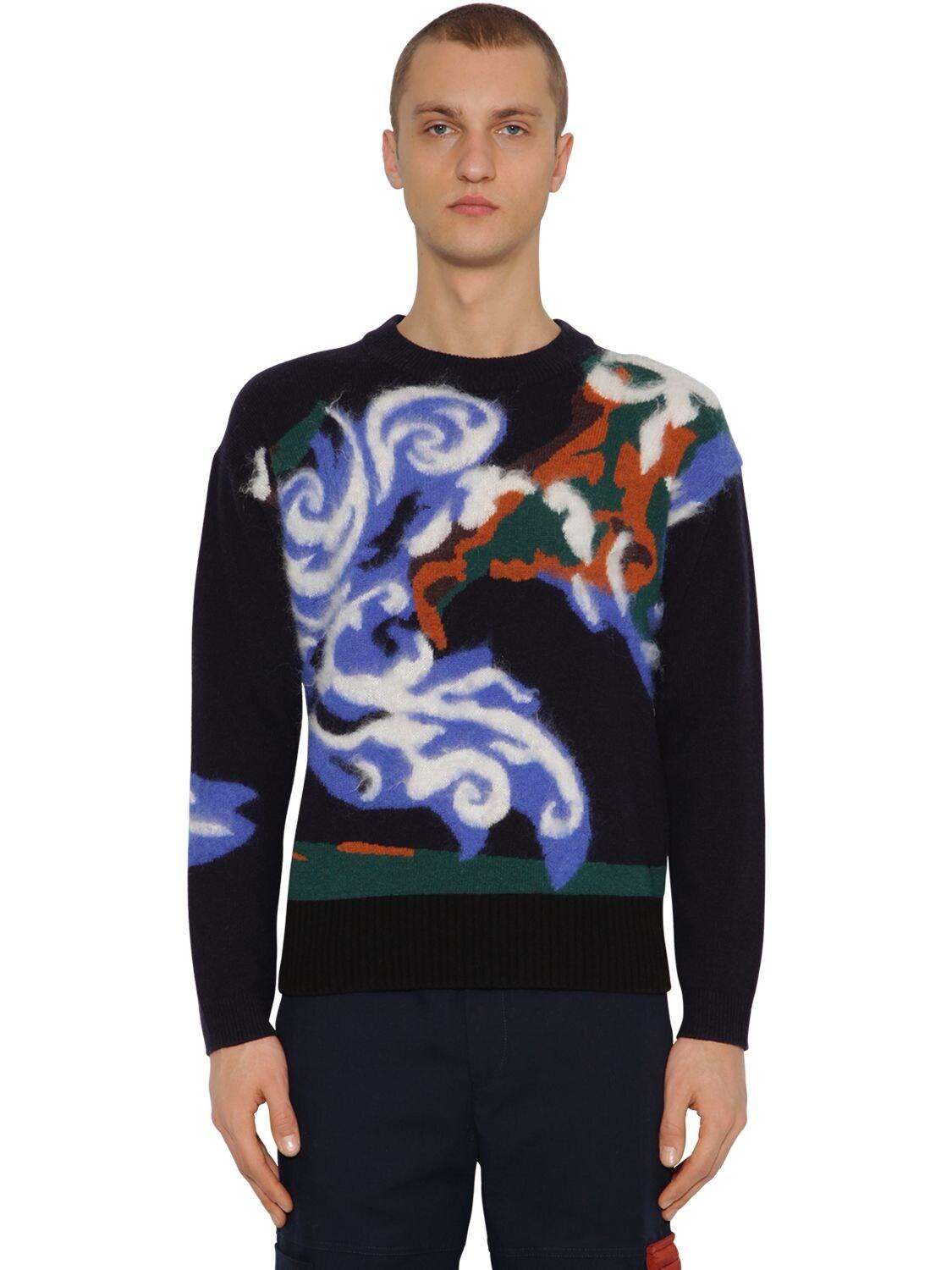 KENZO Wool ' World' Jumper in Navy Blue (Blue) for Men - Save 33% - Lyst
