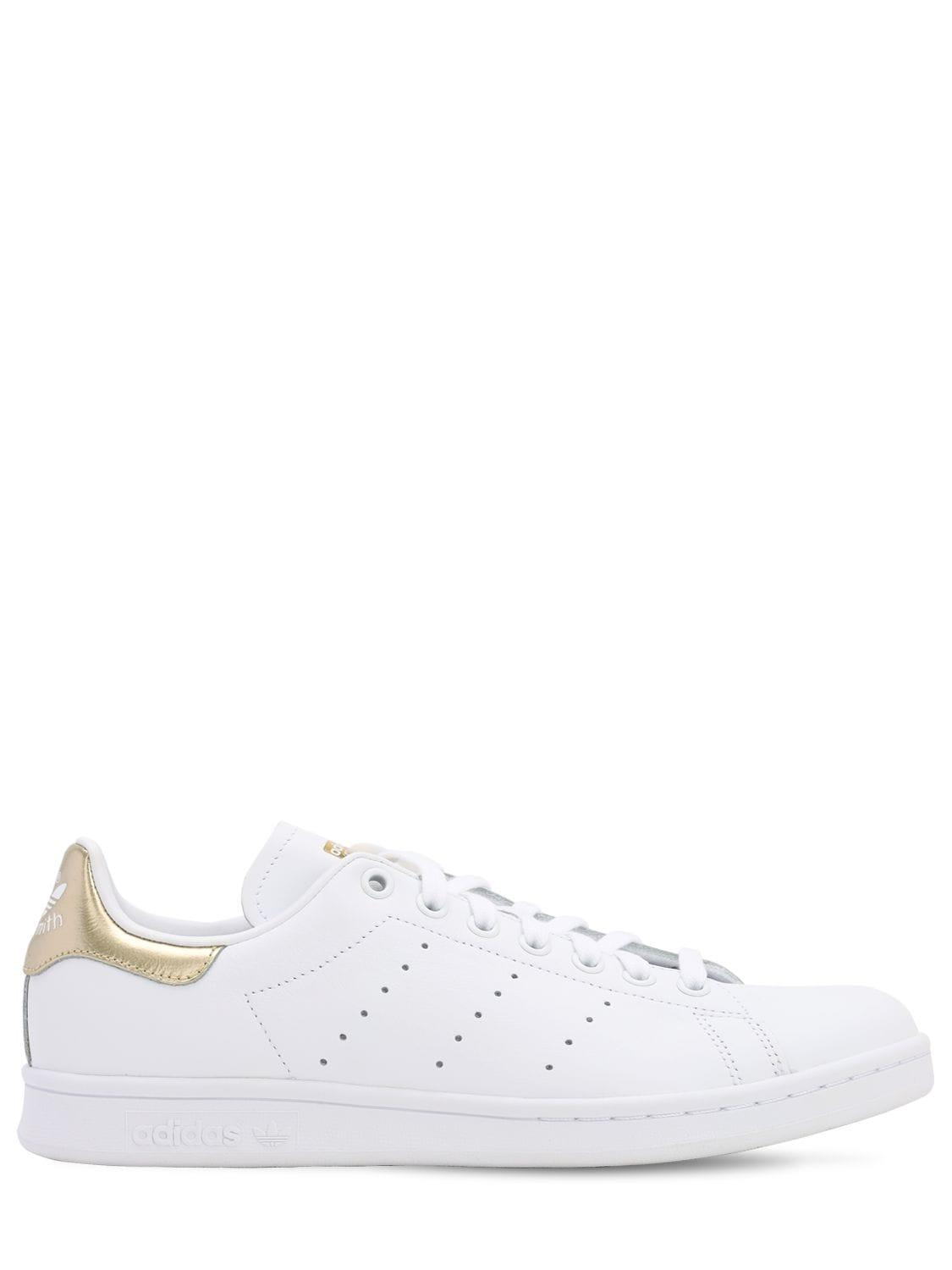 stan smith gold white