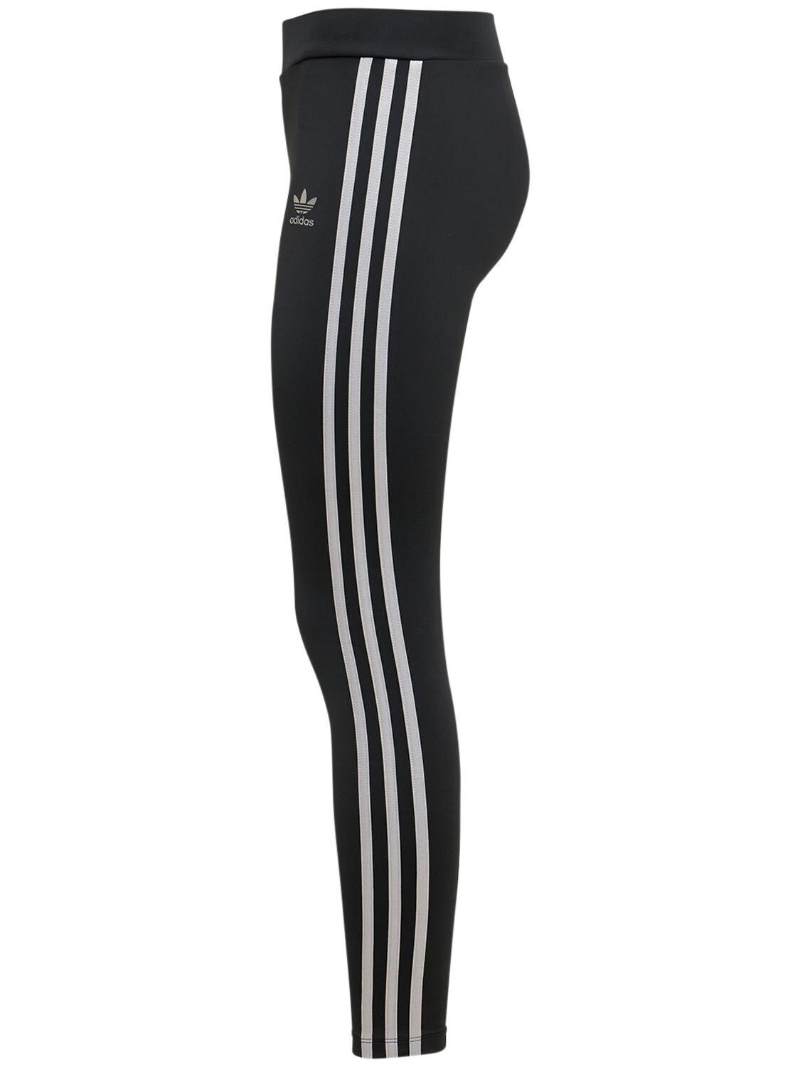 Damen Bekleidung Hosen und Chinos Leggings adidas Originals Baumwolle Leggings Aus Baumwollmischung Mit Logo in Schwarz 