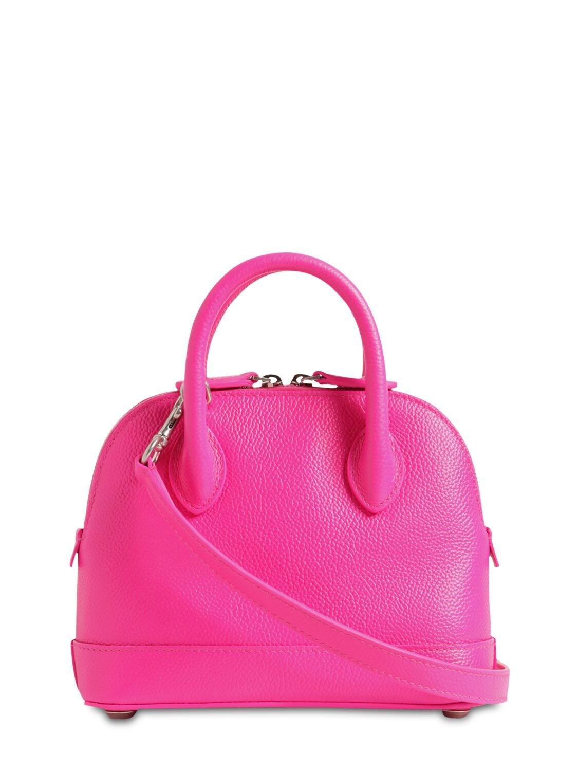 Balenciaga Xxs Ville Leather Top Handle Bag in Pink | Lyst Canada