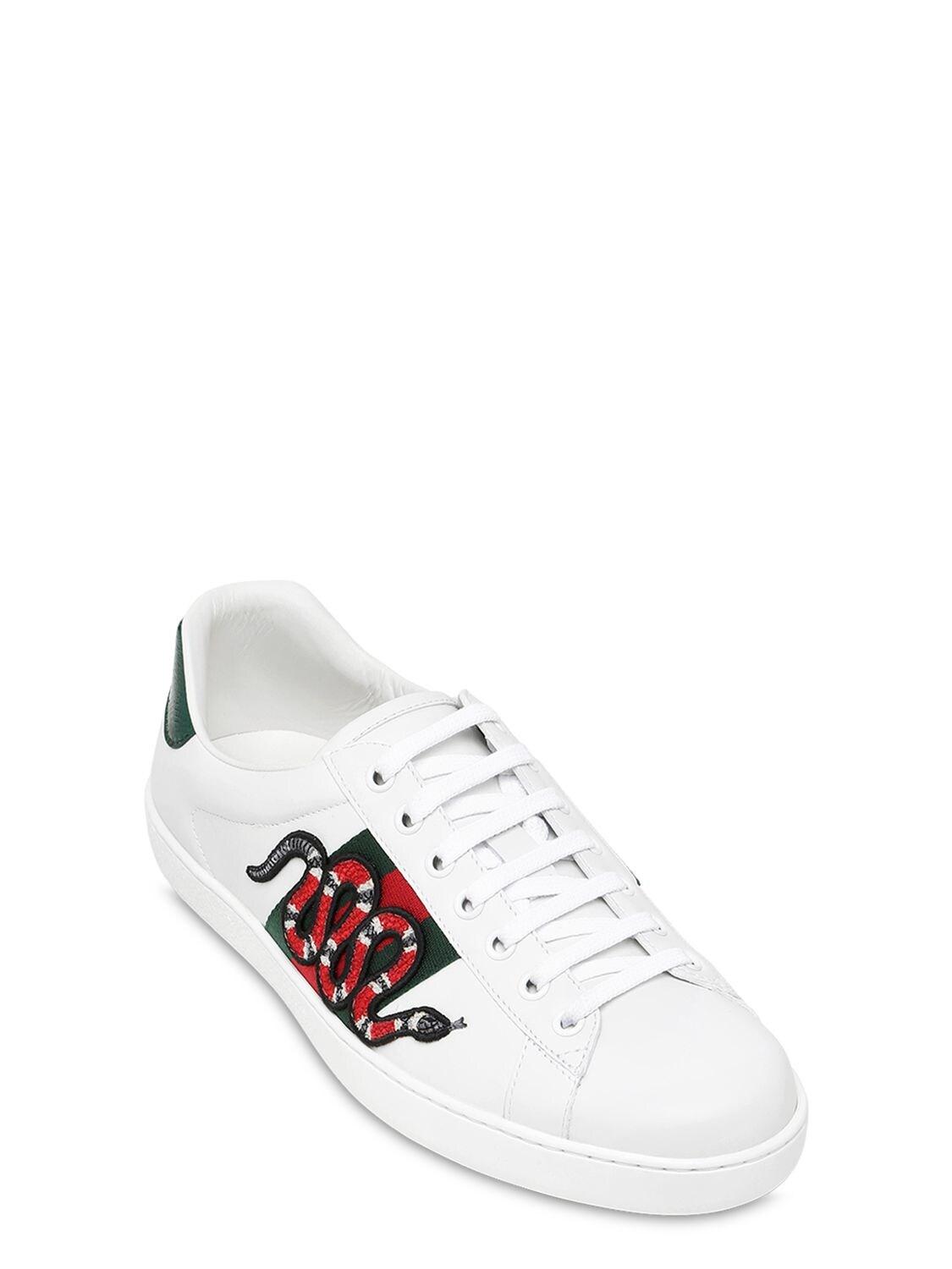 gucci snake tennis shoes