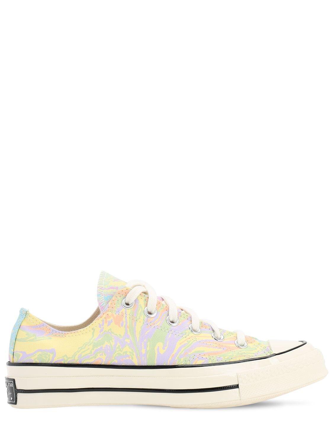 Converse Canvas Chuck 70 Ox Marble Sneakers in White - Lyst