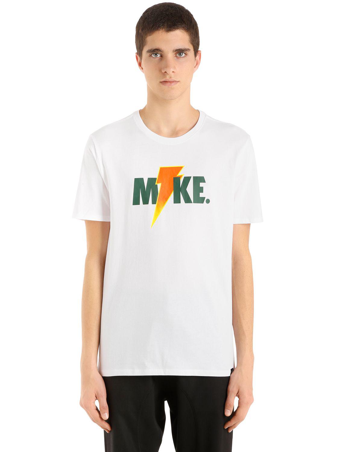 Nike Cotton Jordan Like Mike Printed T-shirt in White for Men | Lyst