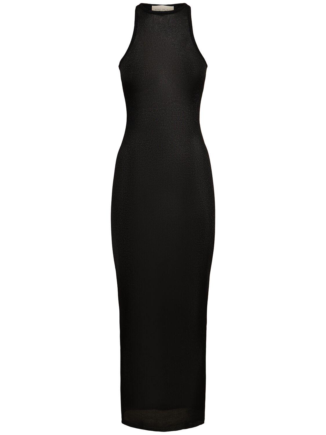 Helmut Lang レディース ブラック Slash カットアウトジャージードレス 