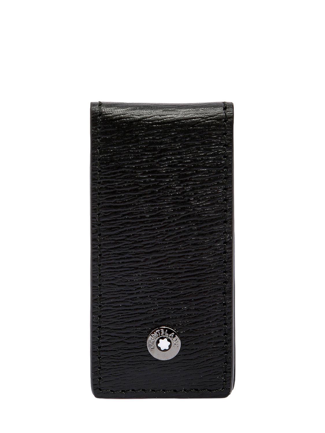 Montblanc 4810 Westside Leather Money Clip in Black for Men Lyst