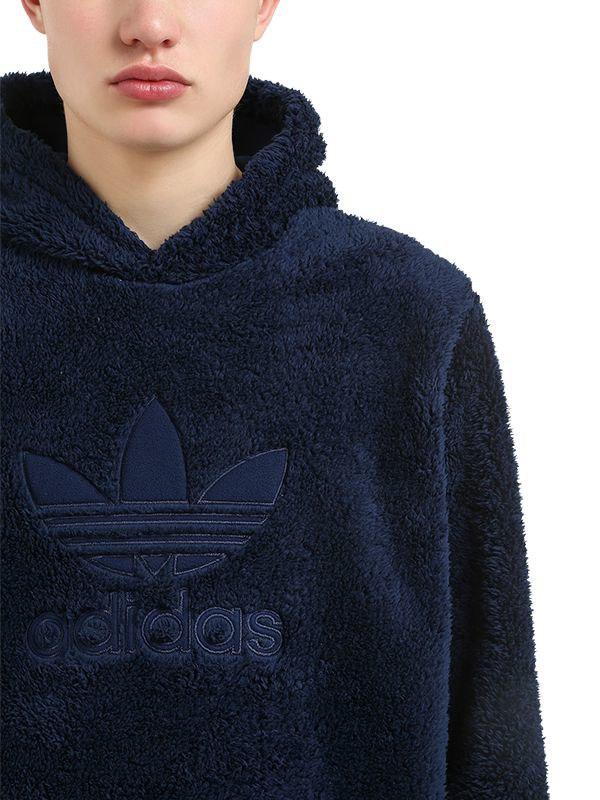 adidas winterized plush pullover hoodie