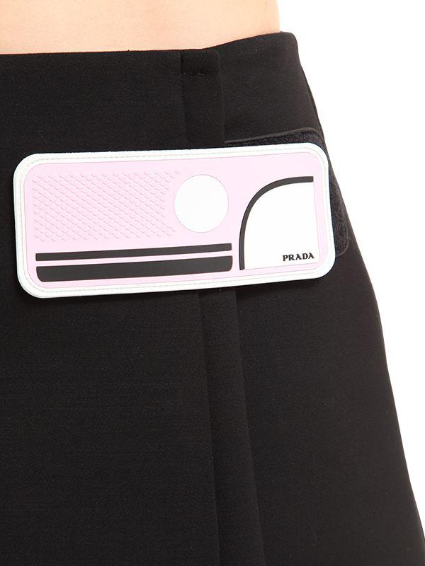 prada wrap mini skirt