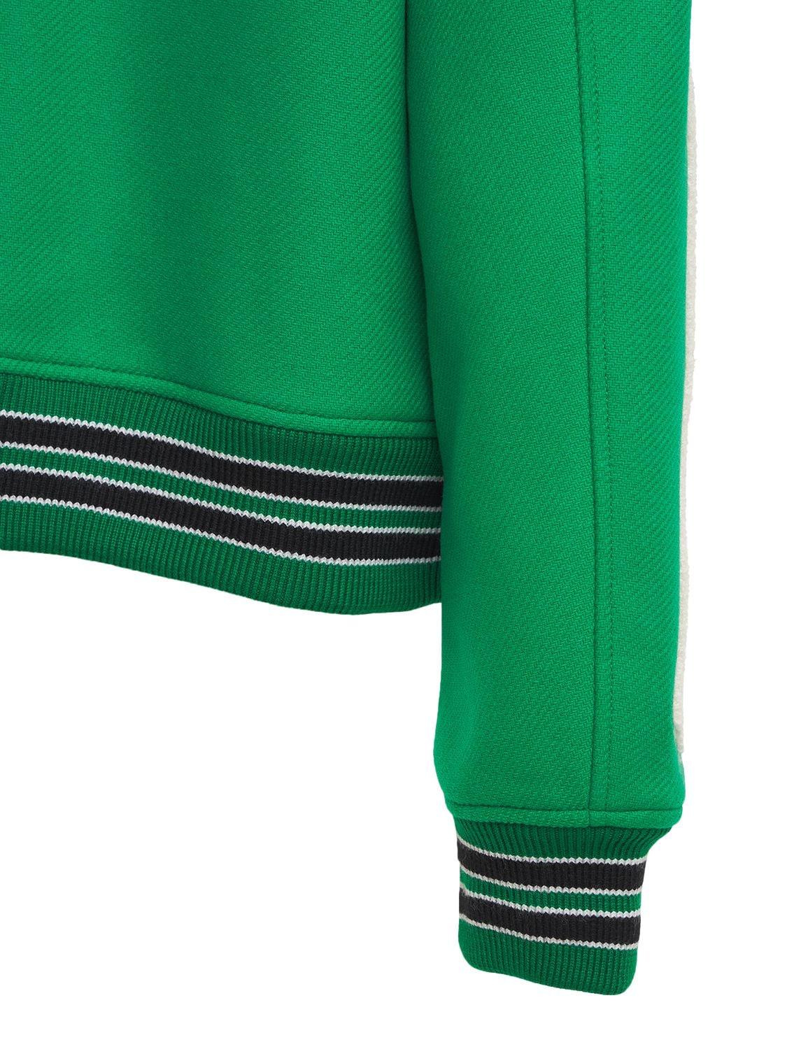 Amiri Bones Varsity Wool Jacket in Green for Men | Lyst