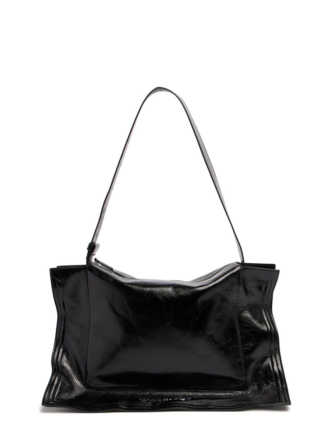 Y. Project レディース ブラック Wire Cabas レザーショルダーバッグ 