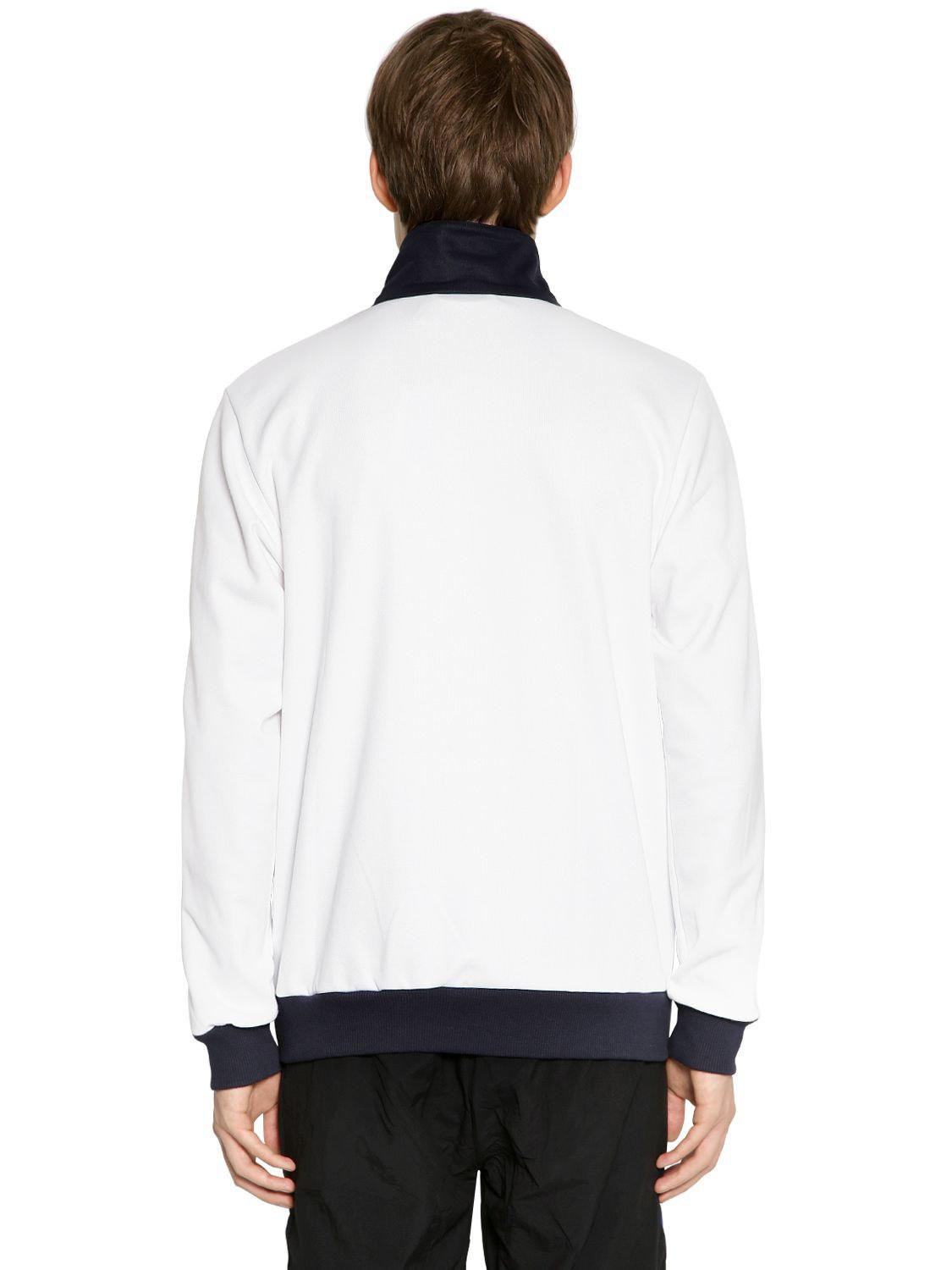 adidas Originals Bb Track Jacket in White/Blue (White) for Men | Lyst