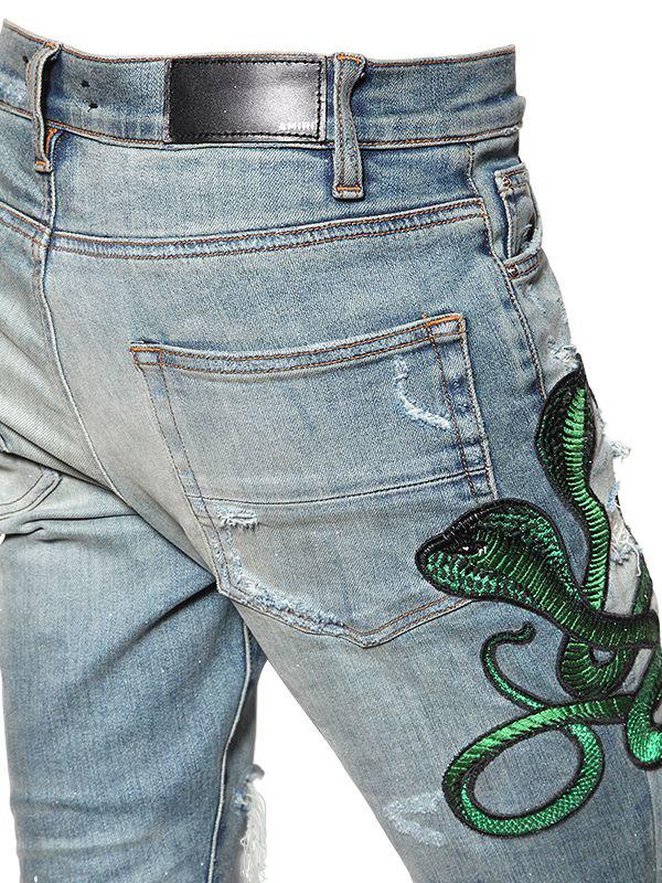 Amiri 15cm Snakes Denim Jeans W 
