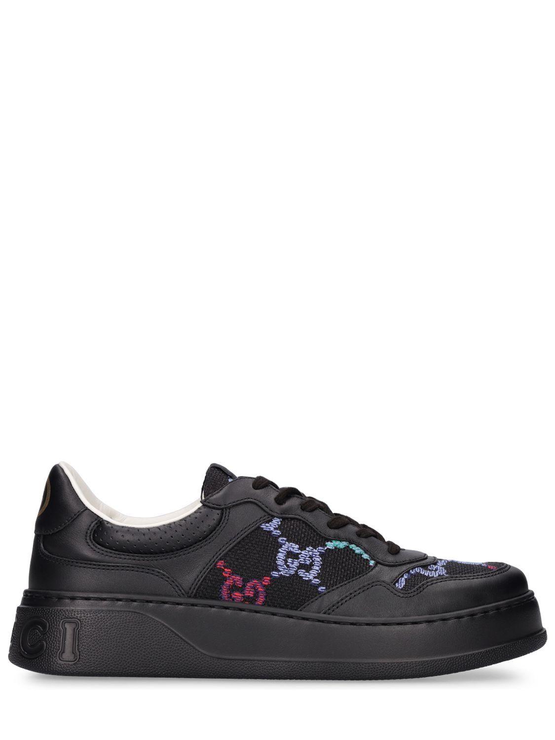 mens gucci sneakers black