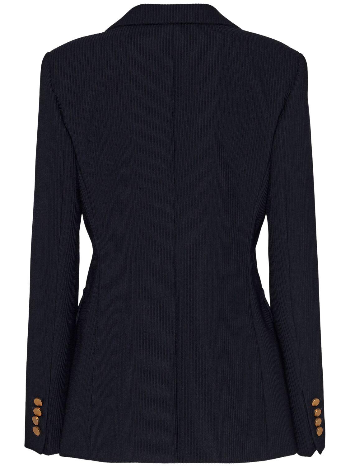 MAX MARA【関税送料込】Pagano ウールブレンドブレザー max-mara-blue-Einreihiger-
