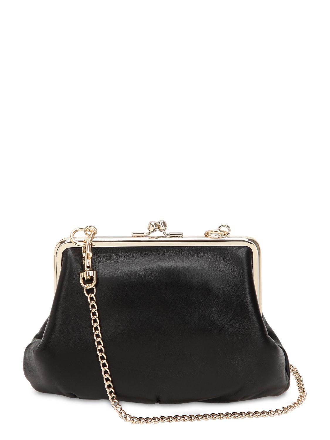 Vivienne Westwood Emma Leather Top Handle Bag in Black Lyst