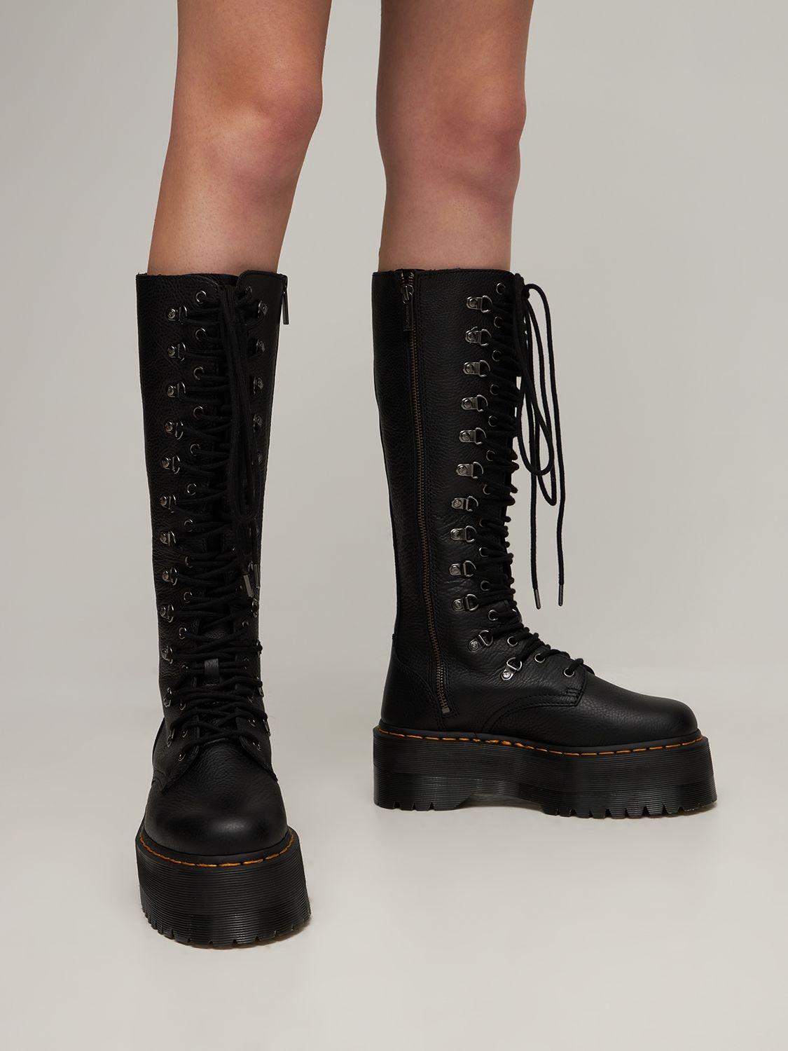 Dr. Martens 60mm 1b60 Max Leather Tall Boots in Black | Lyst Canada