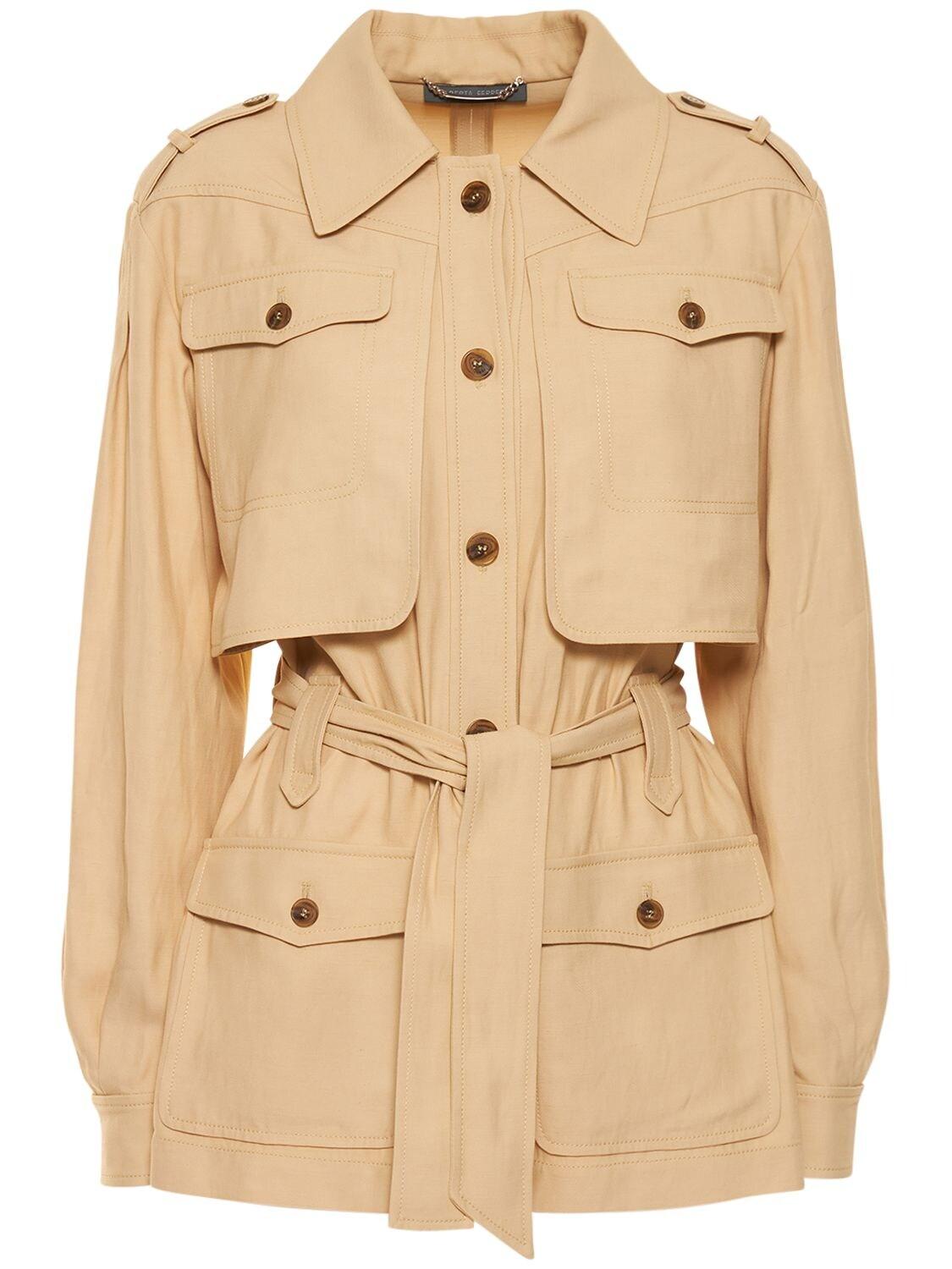 Belted safari clearance jacket