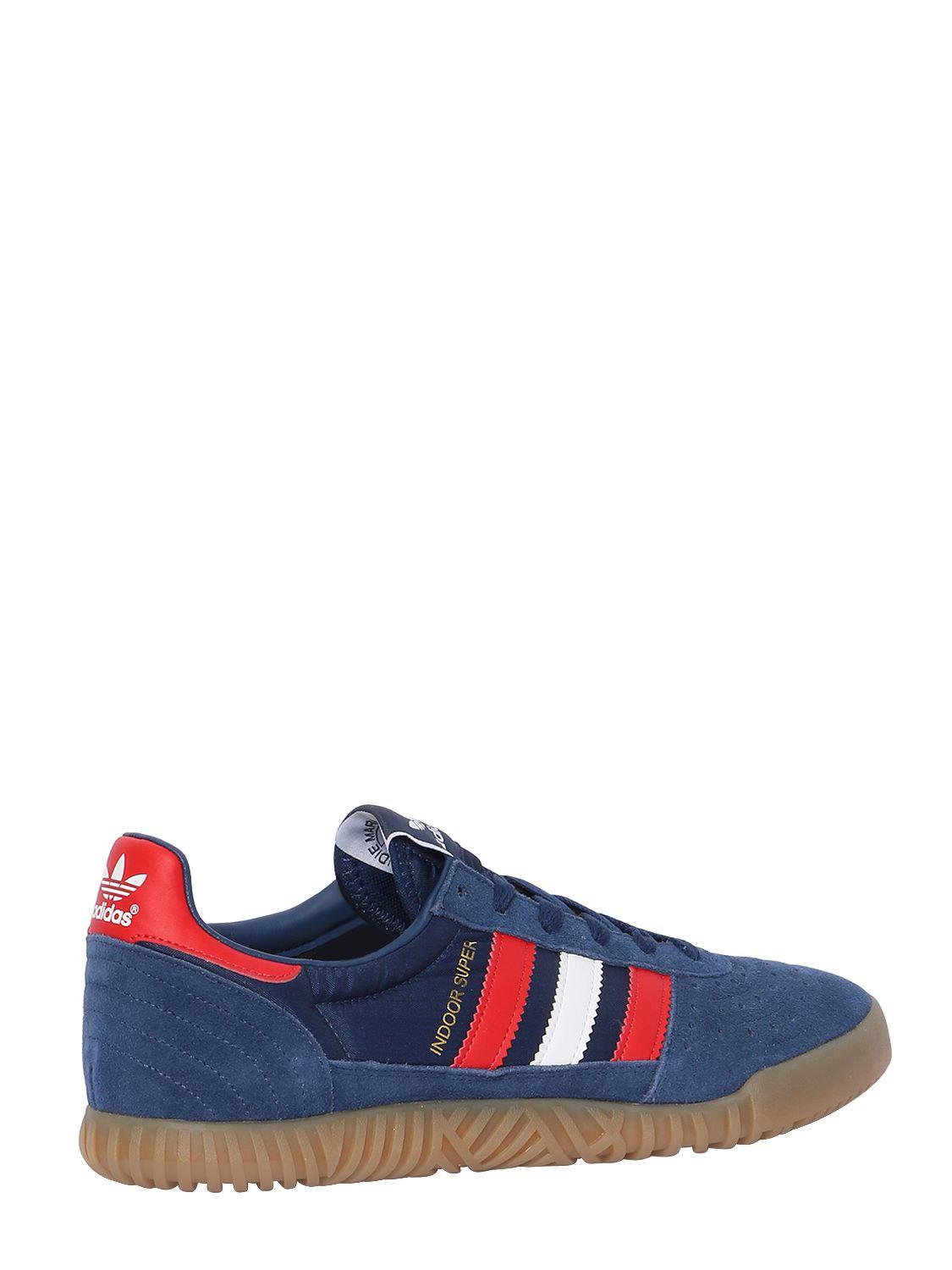 adidas Originals Indoor Super Suede Squash Sneakers in Blue for Men | Lyst