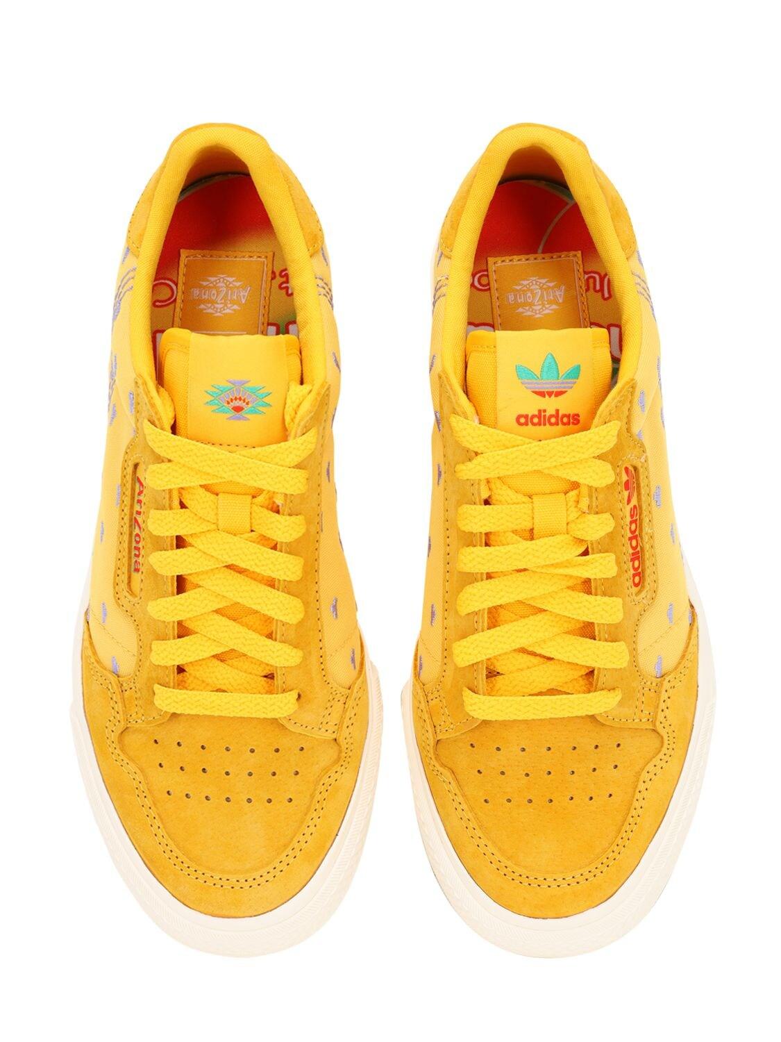 adidas Originals Continental 80 Vulc Trainers in Yellow | Lyst UK