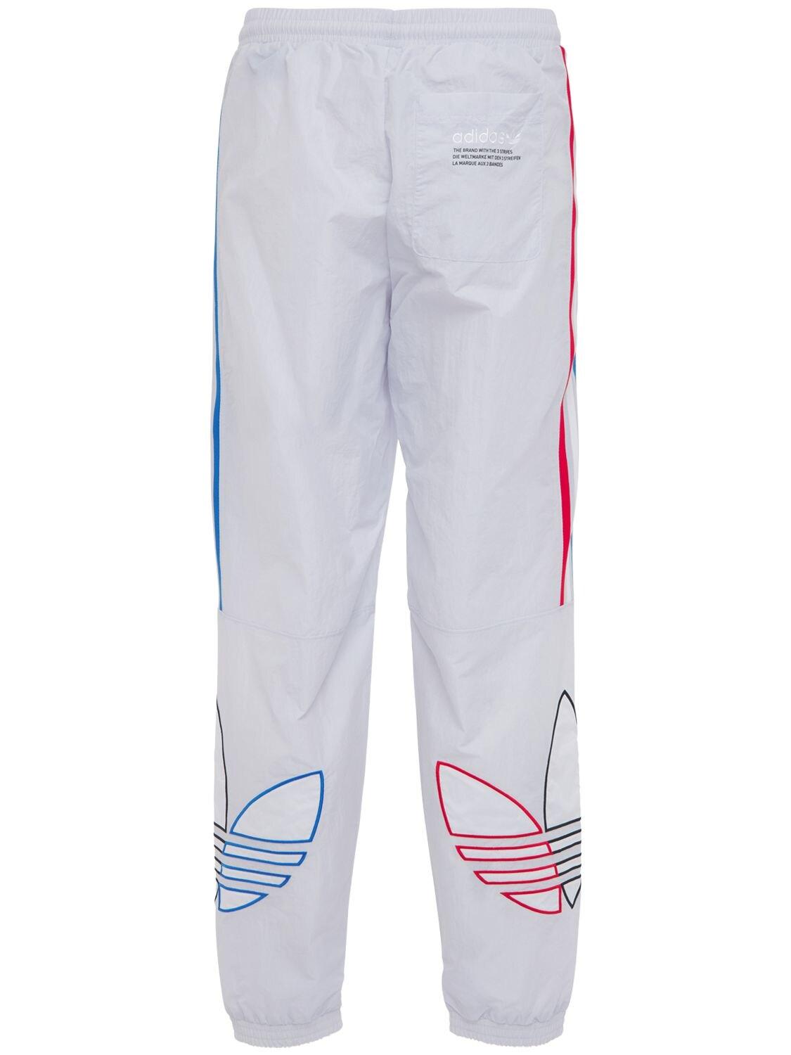 adidas Originals Primegreen Tricolor Track Pants in White for Men | Lyst
