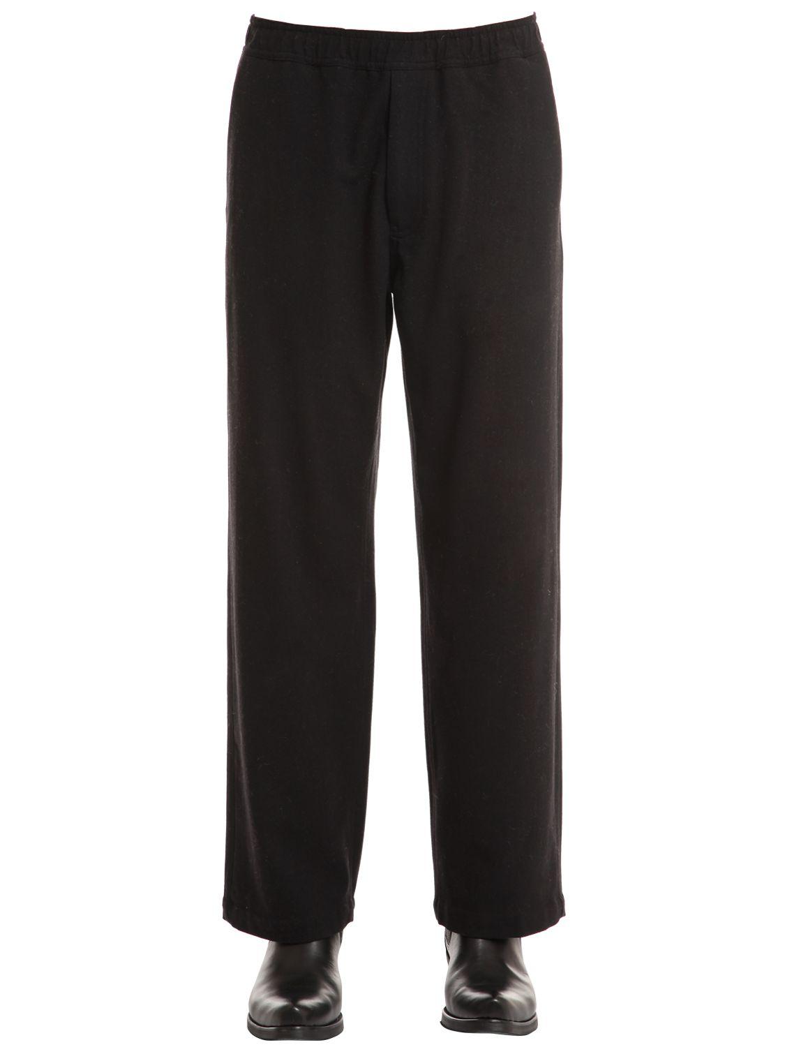 Our Legacy Draped Carded Wool Pants in Black for Men | Lyst