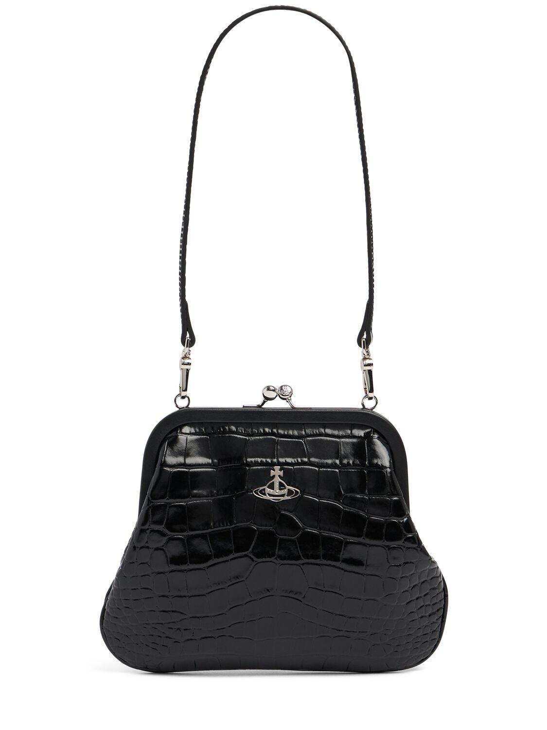 Vivienne westwood black clutch bag cheap