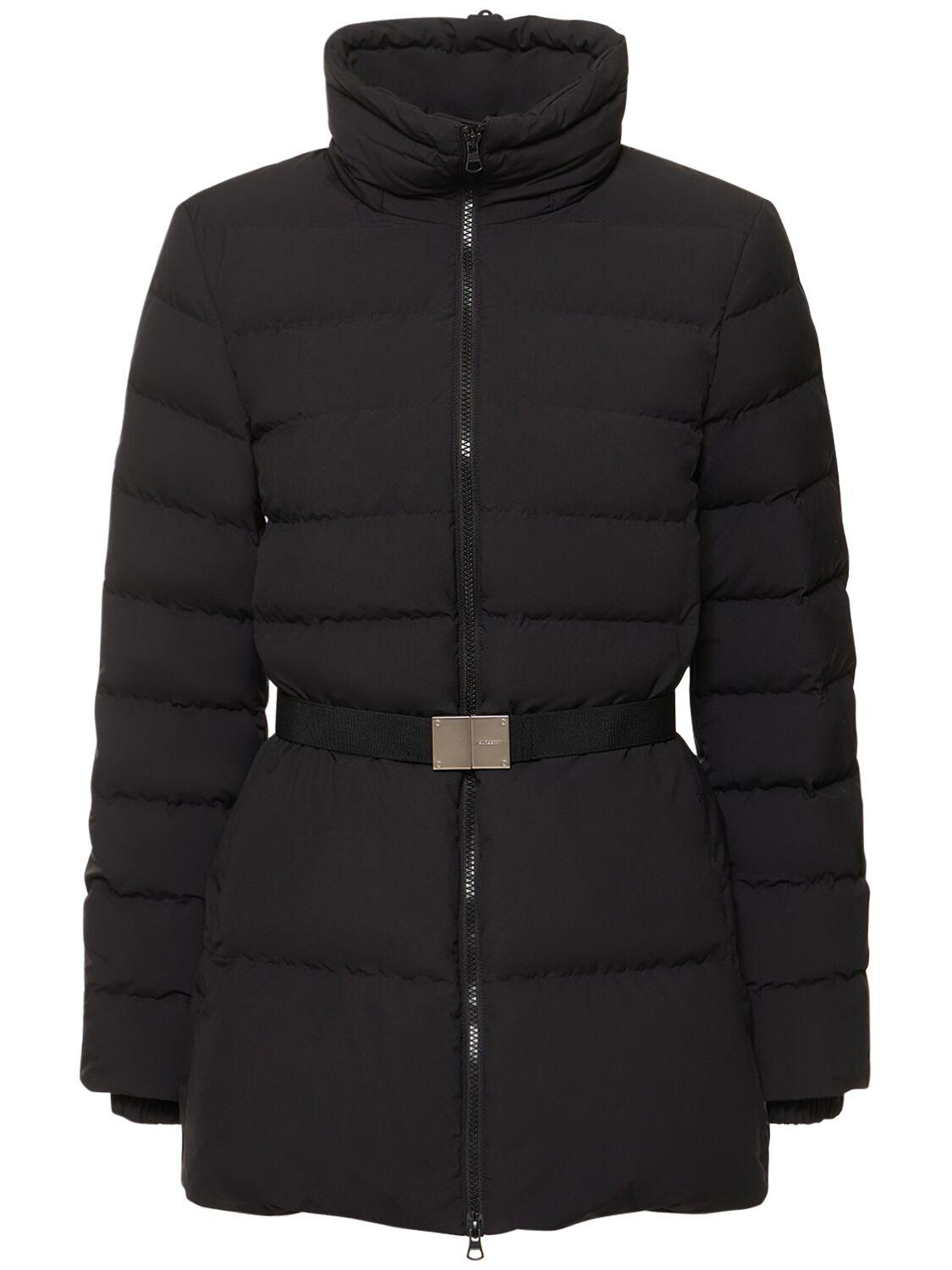 Burberry Burniston Belted Quilted Down Jacket in Black | Lyst UK