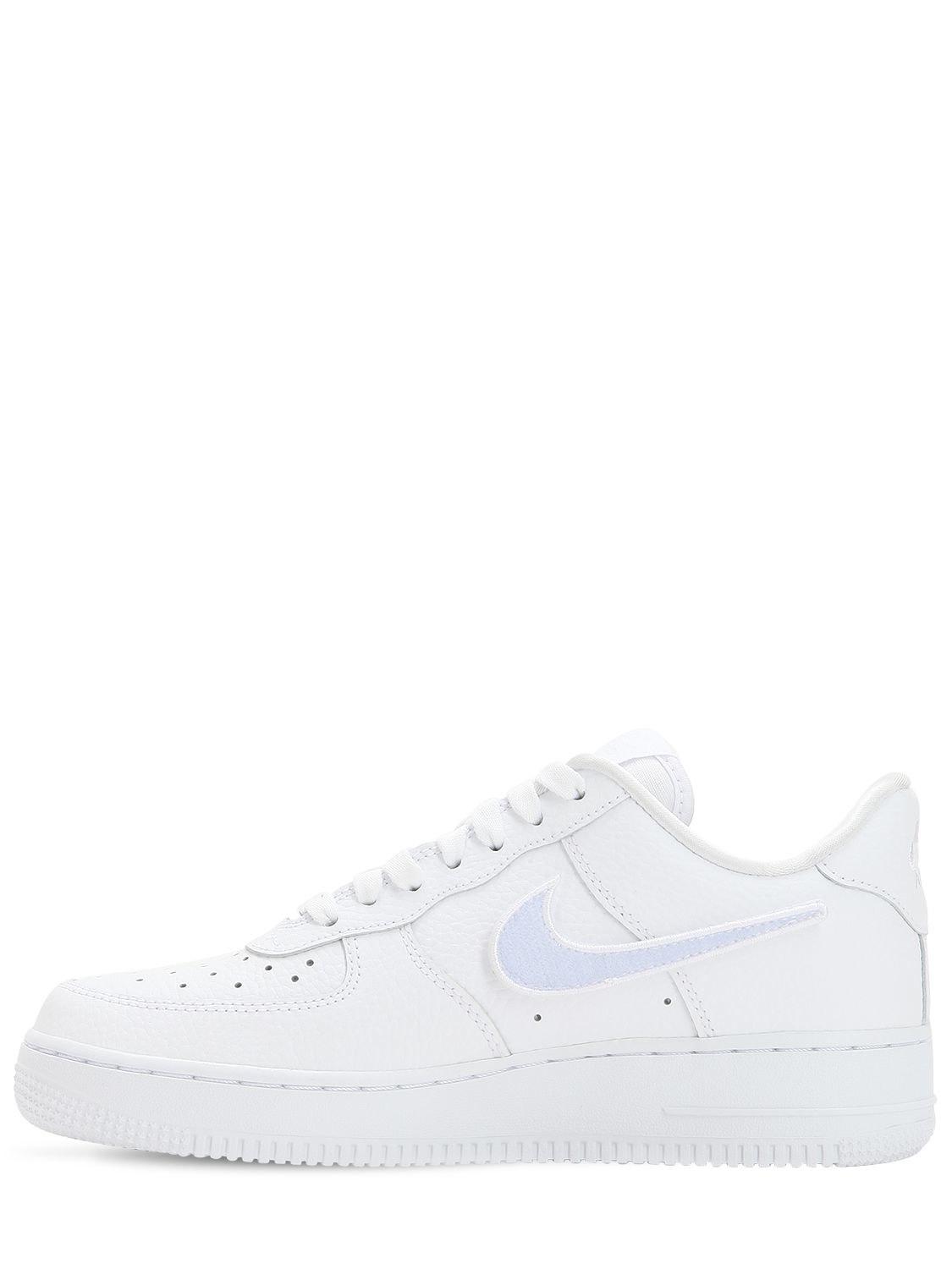 Nike Leather Air Force 1-100 Changeable Logo Sneakers in White | Lyst