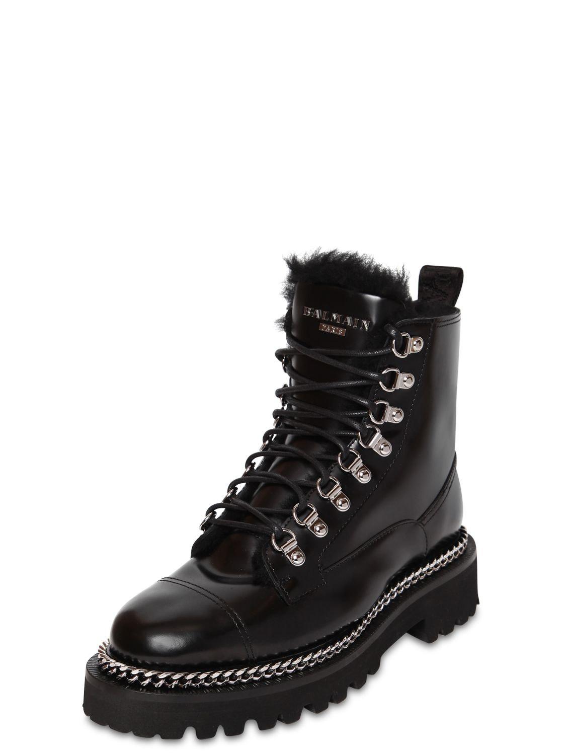 balmain army boots