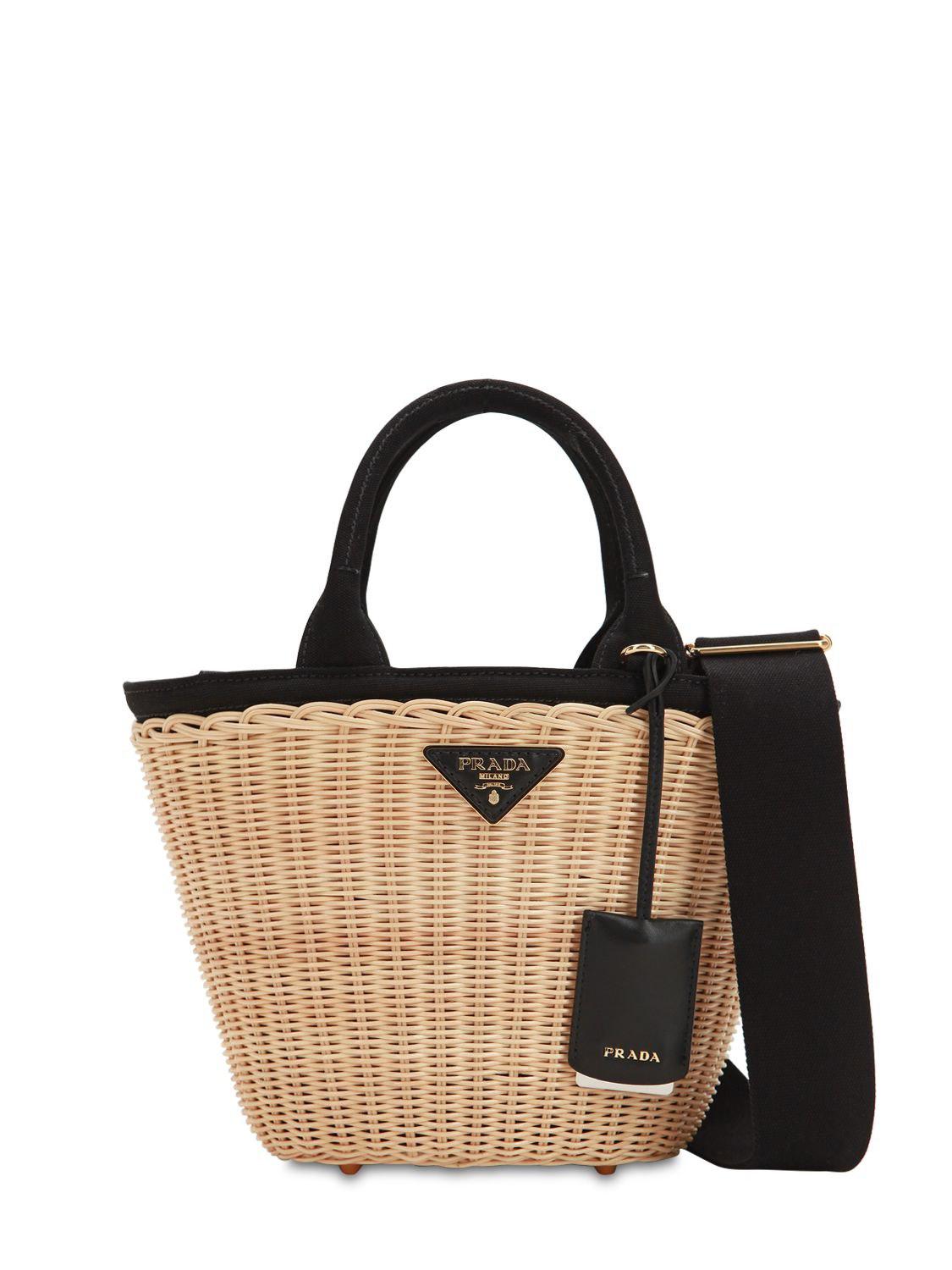 Prada Has Pair Of Wicker Bags That Are Wicked Cute - BAGAHOLICBOY